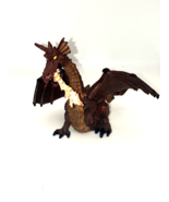 Papo Red Fire Breathing Dragon 4&quot; High, Detailed Fantasy Figure 1999 1485 - £7.88 GBP