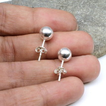 925 Sterling Silver Ball Stud Earrings for women - Pair - £22.79 GBP