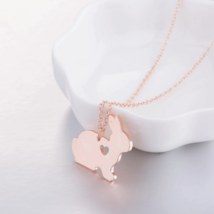 Bunny Rabbit Pendant Necklace Rose Gold - £9.04 GBP