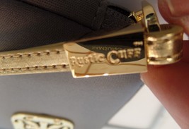Rustic Cuff Gray Neoprene Gold Tone Logo Wristlet Cell Phone Holder Wallet NWOT - £18.68 GBP