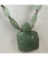Aventurine Turtle Pendant 18”  Necklace - $17.77