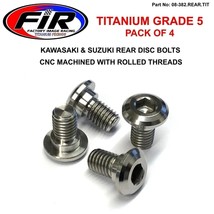 Titanium Bolts Disc Kit Pack Of 4 Rear Kawasaki KX/KXF 125-450 03-21 - £11.01 GBP