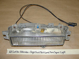 Factory Original 68 Cadillac Eldorado RIGHT PARK LAMP TURN SIGNAL LIGHT - $197.99