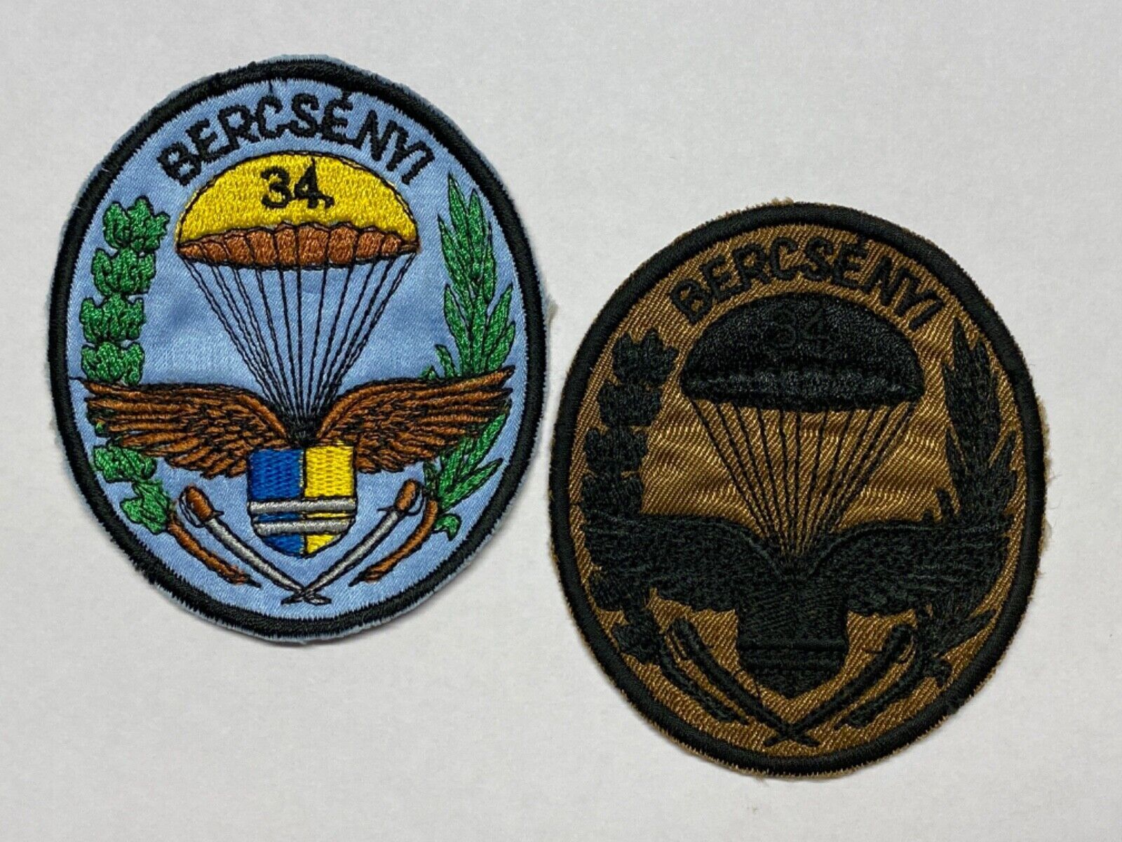 34th Bercsényi László Special Forces Battalion, Hungarian, MH 34, Patches - $15.00