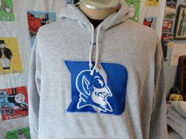 Vintage Duke Blue Devils Team Nike Center Swoosh Hoodie Sweatshirt XL - £59.34 GBP