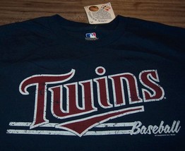 VINTAGE STYLE MINNESOTA TWINS MLB BASEBALL T-Shirt LARGE NEW w/ TAG - £15.73 GBP