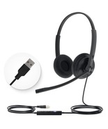 Headset With Microphone Usb Headset Computer Headset Pc Laptop Headset T... - £67.15 GBP