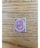 Germany Stamp Deutsche Bundespost Horn 40D Used Violet - $2.72 CAD
