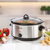 Electric Slow Cooker 6.5L Large Non Stick Removable Ceramic Inner Pot New - £62.24 GBP