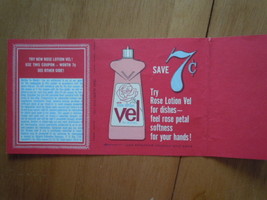 Vintage Rose Val Lotion Dish Soap Coupon 1965 - $9.99
