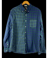 J Crew The Broken In Oxford Button Down Shirt Large Slim Mixed Plaid Tar... - £59.47 GBP