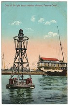 Real Photo Postcard RPPC One of the light bouys marking channel, Panama Canal - £7.58 GBP