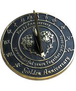 Anniversary Sundial 50th Golden Wedding Anniversary in 2025 Home Decor Or Garden - $89.00
