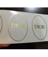 DIOR SEAL/GIFT STICKERS • CLEAR/GOLD • 5 PC. - $12.99