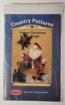 Father Christmas & Sleigh Ozark Crafts Country Patterns Pattern #606 - £7.11 GBP