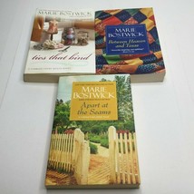 Marie Bostwick Set of 3 Books Apart At Seams Between Heaven Texas Ties That Bind - £31.96 GBP