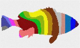 Pepita Needlepoint kit: Fish Palette Silhouette, 10&quot; x 6&quot; - £39.05 GBP+