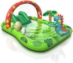 Dino Planet Inflatable Play Center, Airefina Kids Pool, 97&quot;x76&quot;x41&quot; Summ... - $148.50