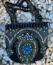 sequin peacock tote bag - $8.20