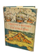 Virginia&#39;s History And Geography Hardcover Book 1957 - $199.02 CAD