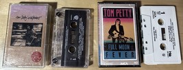 2 Tom Petty Cassette Tape Lot - &quot;Full Moon Fever&quot; &amp; &quot;Wildflowers&quot; - £10.26 GBP