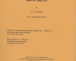 Ground-Water Resources of Mc Henry County, North Dakota by P. G. Randich - £7.98 GBP