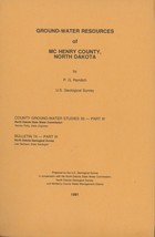 Ground-Water Resources of Mc Henry County, North Dakota by P. G. Randich - £7.98 GBP
