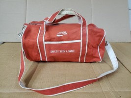 Vintage Red Coca-Cola Safety with a Smile Carry Tote Duffle Bag - $36.12