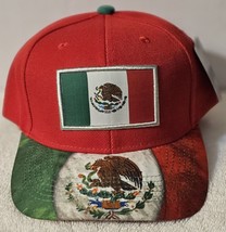 Mexican Flag Mexico Eagle Snake Bird Snapback Baseball Cap Hat ( Red ) - £13.93 GBP