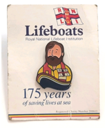 RNLI Lifeboats 175 Years Pin Crew Member Lifejacket Rescue Maritime Char... - €11,19 EUR