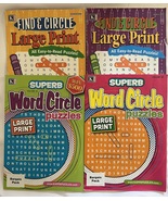  Lot of 4 Superb Find &amp; Circle-A-Word Collection Word Find Puzzle Books ... - £16.41 GBP