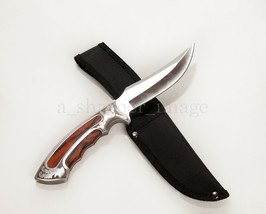 10&quot; Elk Ridge Wood Hunting Skinning Survival Fixed Blade Full Tang Knife Bowie - £11.60 GBP