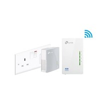 TP-LINK TL-WPA4220KIT V1.20 AV600 2-Port Powerline Adapter Wi-Fi Extende... - £78.55 GBP