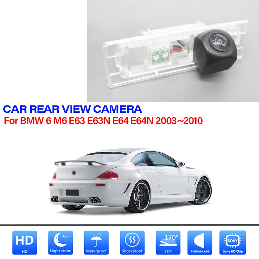 Parking lot rear View Camera For BMW 6 M6 E63 E63N E64 E64N 2003~2010 CCD full - £26.73 GBP+
