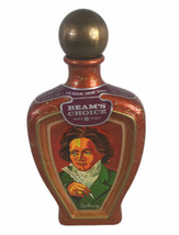 Vintage Jim Beam&#39;s Choice Whiskey Decanter Beethoven Edward H. Weiss Empty  - £15.06 GBP