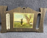Vtg JH Carter Store Mound City MO Wood Advertising Calendar Topper Therm... - £35.05 GBP