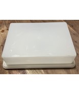 VTG Tupperware Sheet Cake Carrier W/Lid No Handle White Base,  9x13 Retr... - $245.23 MXN