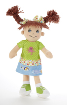 Delton Products Adorable Apple Dumplin&#39; Cloth Doll - Beach Girl, 14&quot; - £38.75 GBP