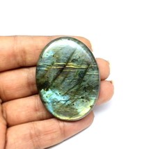 Top Fire Play of Colors 112.5Ct Natural Labradorite Oval Cabochon Gemstone - £26.51 GBP