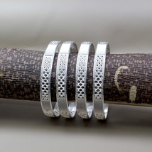 Indian Solid Pure Sterling Silver Women Bangles Bracelet (Kangan) - £76.81 GBP+
