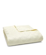 $198 The Essential Diamond Cotton Sateen 3-Pc. Coverlet Set Queen Ivory - $63.55 CAD