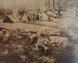 Vtg Stereoscope Card WWI French Artillerymen Resting From Trech Warfare - $15.79