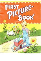 Vintage First Picture Book Linen 1955 - £5.49 GBP