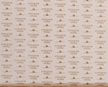 Cotton Little House on the Prairie Logos Tan on Cream Fabric Print BTY D... - $11.95