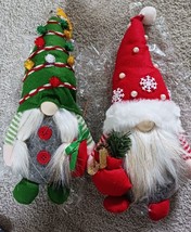 2CS Christmas Gnome Plush Decorations, Red Handmade Scandinavian Huachen new inP - £11.83 GBP