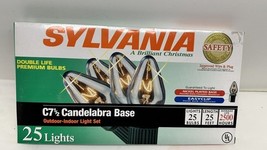 Sylvania  A brilliant Christmas C7 Candelabra 25 Light Clear Bulbs - $180.99 MXN