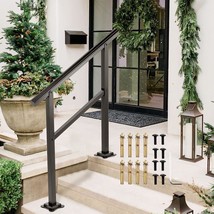 VEVOR Outdoor Handrail 165LBS Load Handrail Outdoor Stairs Aluminum Stair Handra - $117.99