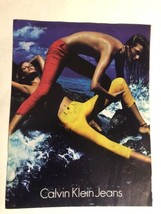 Calvin Klein Jeans Print Ad Waves Crashing on Girls pa4 - £3.94 GBP