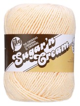 Lily Sugar&#39;n Cream Yarn  Solids Super Size Cream - £15.40 GBP