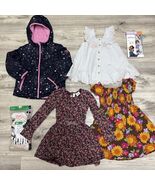 Clothes Lot Girls Sz 4T 7pc Denim Overalls Dresses Gymboree Joie Sparkle... - $37.42